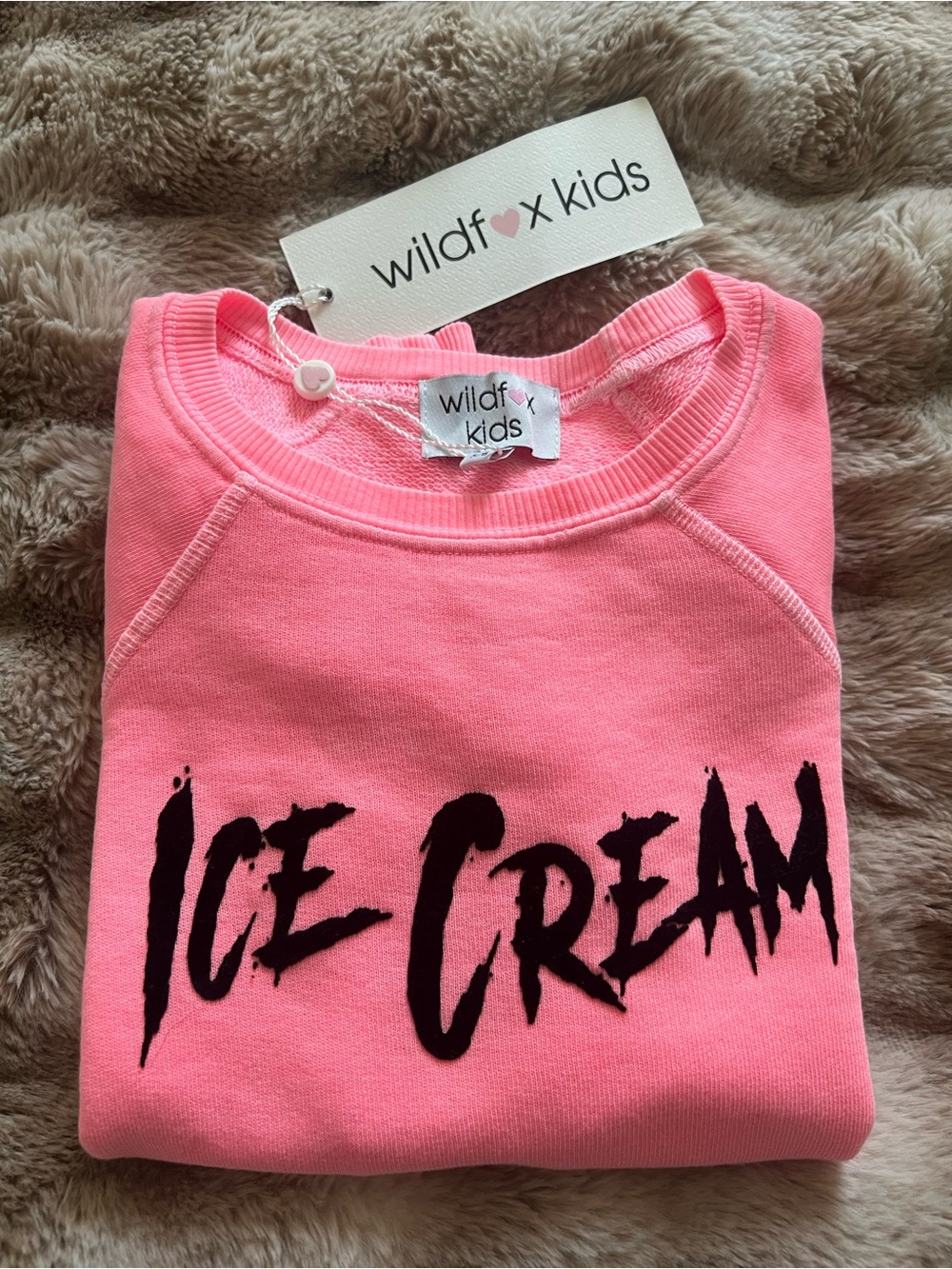 Wildfox Kids Pink "Ice Cream" Sweatshirt